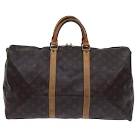 Louis Vuitton-Louis Vuitton-Monogramm Keepall 50 Boston Bag M.41426 LV Auth ar11653b-Monogramm