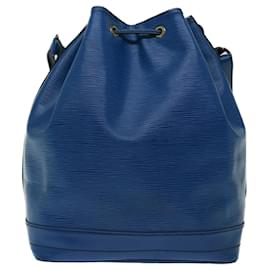 Louis Vuitton-Bolsa de Ombro LOUIS VUITTON Epi Noe Azul M44005 LV Auth bs13228-Azul