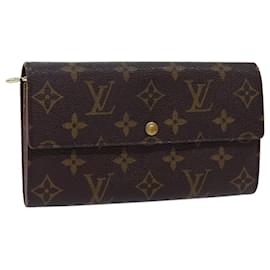Louis Vuitton-LOUIS VUITTON Monogram Pochette Porte Monnaie Credit Wallet M61725 Ep de autenticação3878-Monograma