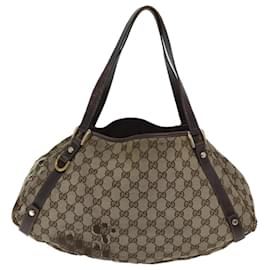 Gucci-GUCCI GG Lona Tote Bag Bege 130736 auth 69789-Bege