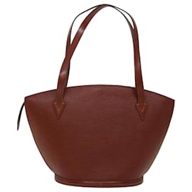 Louis Vuitton-LOUIS VUITTON Epi Saint Jacques Shopping Shoulder Bag Brown M52263 LV Auth mr027-Brown