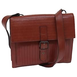 Saint Laurent-SAINT LAURENT Shoulder Bag Leather Brown Auth bs13211-Brown