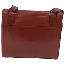 Saint Laurent-SAINT LAURENT Shoulder Bag Leather Brown Auth bs13211-Brown