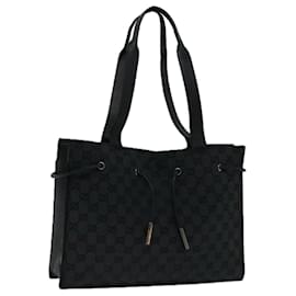 Gucci-gucci sac cabas en toile GG noir 120836 auth 69947-Noir