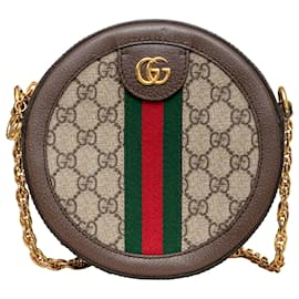 Gucci-Bolso bandolera Gucci Ophidia GG Supreme-Castaño