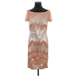 Jitrois Robe en cuir Beige