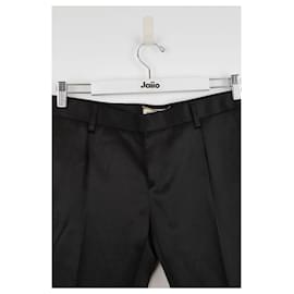 Saint Laurent-Slim-fit silk pants-Black