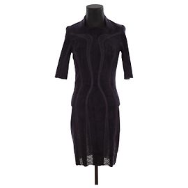 Jitrois Robe en daim Violet