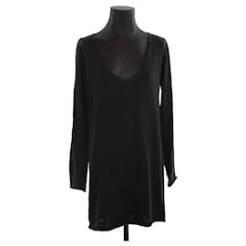 Zadig & Voltaire-vestido de algodón-Negro