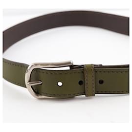 Prada-Leather belt-Khaki