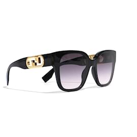 Fendi-FENDI  Sunglasses T.  metal-Black