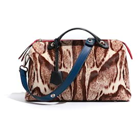 Fendi-FENDI  Handbags T.  Exotic leathers-Brown