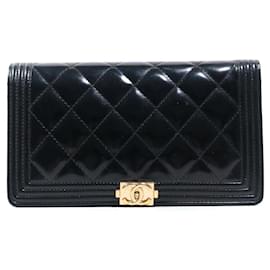 Chanel-CHANEL  Wallets T.  leather-Black