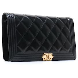 Chanel-CHANEL Portafogli T.  Leather-Nero