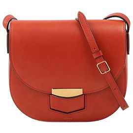 Céline CELINE Sacs à Main Cuir Orange