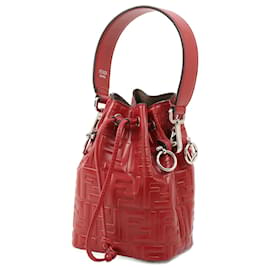 Fendi-FENDI Handtaschen Leder-Rot