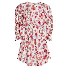IRO Branco / Mini vestido floral vermelho multi showoff com bata Multicor