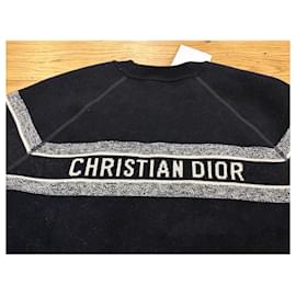 Christian Dior-Maglioni di lana-Blu navy