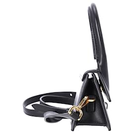 Jacquemus-Jacquemus Le Chiquito Top Handle Bag in Black Leather	-Black