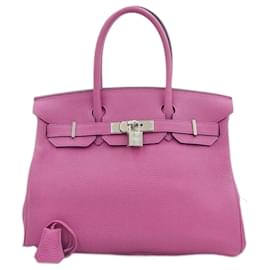 Hermès-Hermes Clemence Birkin 30 Leather Handbag in Excellent condition-Other