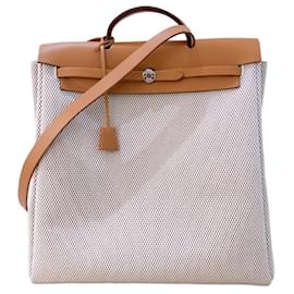 Hermès-Hermes Toile Herbag Tote Sac cabas en toile en excellent état-Autre