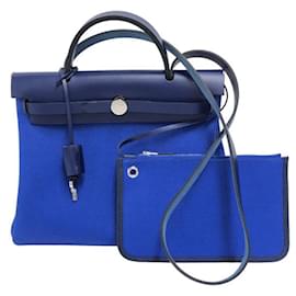 Hermès-Hermes Toile Herbag Zip PM  Canvas Handbag in Excellent condition-Other