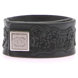 Chanel-CHANEL  Bracelets T.  leather-Black