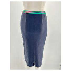 Stouls-STOULS  Skirts T.International M Leather-Blue