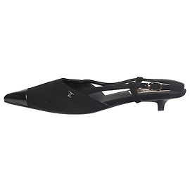 Chanel Black slingback kitten heels - size EU 38 Black