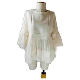 Top de algodón beige Closed Beige