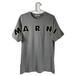 Camiseta Marni Gris de Algodón Gris