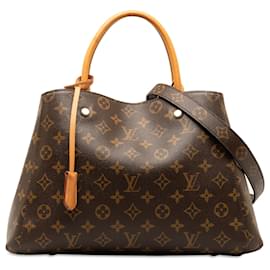 Louis Vuitton-Louis Vuitton Marrón Monogram Montaigne MM-Castaño