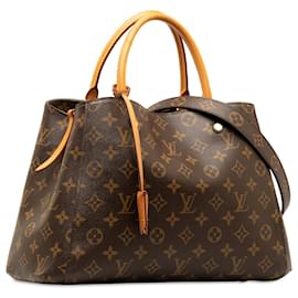 Louis Vuitton-Louis Vuitton Marrón Monogram Montaigne MM-Castaño