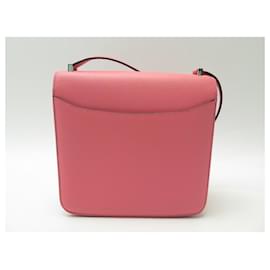 Hermès-Neue Hermes Handtasche 2002-20 ROSA EVERCOLOR LEDER-CROSSBODY-HANDTASCHE-Pink