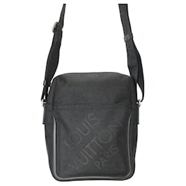 Louis Vuitton-Louis Vuitton Citadin Messenger Bag in Black Damier Jean Canvas-Black