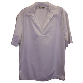 Hermès Polo Hermes de algodón blanco Blanco