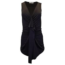 Givenchy-Top drapeado com decote em V Givenchy em viscose preta-Preto