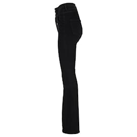 Veronica Beard-Veronica Beard Giselle Flare High Rise Pants in Black Cotton-Black
