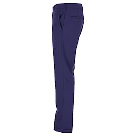 Prada-Prada Trousers in Blue Cotton-Blue