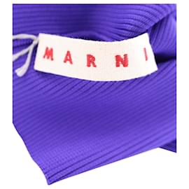 Marni-Marni Turtleneck Sleeveless Dress in Purple Polyester-Purple