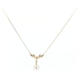 Mikimoto-18Collar de diamantes con perlas K-Otro