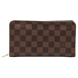 Louis Vuitton-Louis Vuitton Damier Ebene Zippy Organizer Canvas Long Wallet N61728 in guter Kondition-Andere