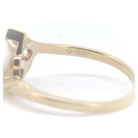 Mikimoto-Mikimoto 18Bague K Pearl Ring en métal en excellent état-Autre