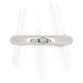 Cartier-Platino 1895 Anillo de bodas de diamantes B40577-Otro