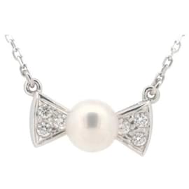 Mikimoto-18Collana con nastro di perle e diamanti K-Altro