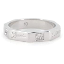 Gucci-18K Achteckiger Ring in tollem Zustand-Silber