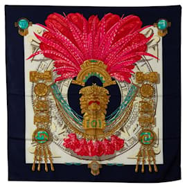 Hermès-Hermes Carré Buddha Bufanda de seda Bufanda de algodón en excelentes condiciones-Otro