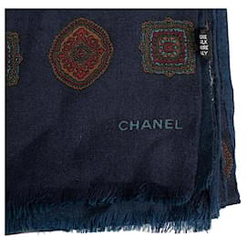 Chanel-Silk & Cashmere Scarf-Other