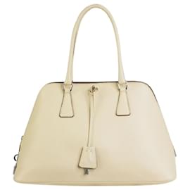 Prada-Beige Promenade leather top-handle bag-Beige