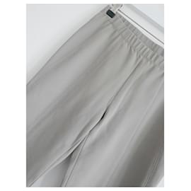 Donna Karan-Donna Karan Matte Double Knit Zing Grey Slim Trousers

-Grau